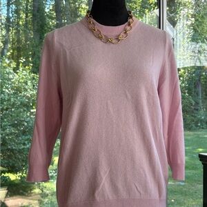 J.Crew Light Pink Crew Neck Sweater